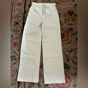 Corduroy pants (high waist, wide leg)